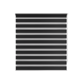 Persiana Zebra Rolo Dupla 120x160cm Preta Conthey