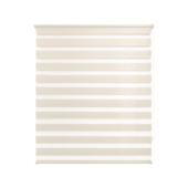 Persiana Zebra Rolo Dupla 140x160cm Bege Linho Evolux