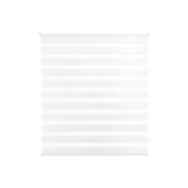 Persiana Zebra Rolo Dupla 140x160cm Branca Conthey