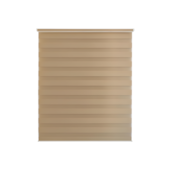 Persiana Zebra Rolo Dupla 160x160cm Caramelo Conthey