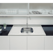 Pia de Apoio New Raggi em Aço Inox 105x52cm Com Válvula Tramontina