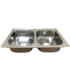 Pia Dupla Inox 78x48x18cm Casa Ok