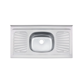 Pia em Aço Inox 105x52cm sem Válvula Standard Tramontina Pia em Aço Inox 105x52cm sem Válvula Standard Tramontina