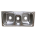 Pia Tripla Inox 102x49x20cm 81488 Casa Ok