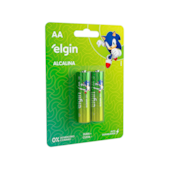 Pilha Alcalina AA 2 Unidades Elgin