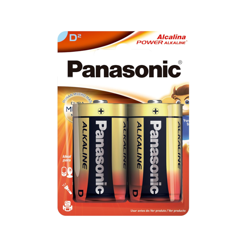 Pilha Alcalina D 1x2 Panasonic