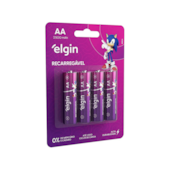 Pilha Recarregável AA 4 Unidades Elgin