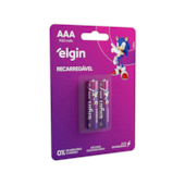 Pilha Recarregável AAA 2 Unidades Elgin