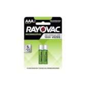 Pilha Recarregável Econômica Palito AAA2 2un Rayovac Pilha Recarregável Econômica Palito AAA2 2un Rayovac