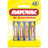 Pilha Zinco Pequena AA4 4un Rayovac Pilha Zinco Pequena AA4 4un Rayovac