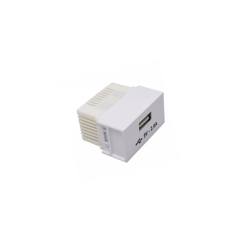 Pino Adaptador USB 2A Branco Ilumi