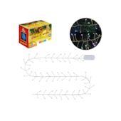 Pisca Fio Prata 200 LEDs Colorido 3m Zein