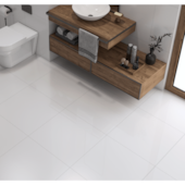 Piso 54x54cm Tipo A Riviera Branco Arielle - 2,62m²