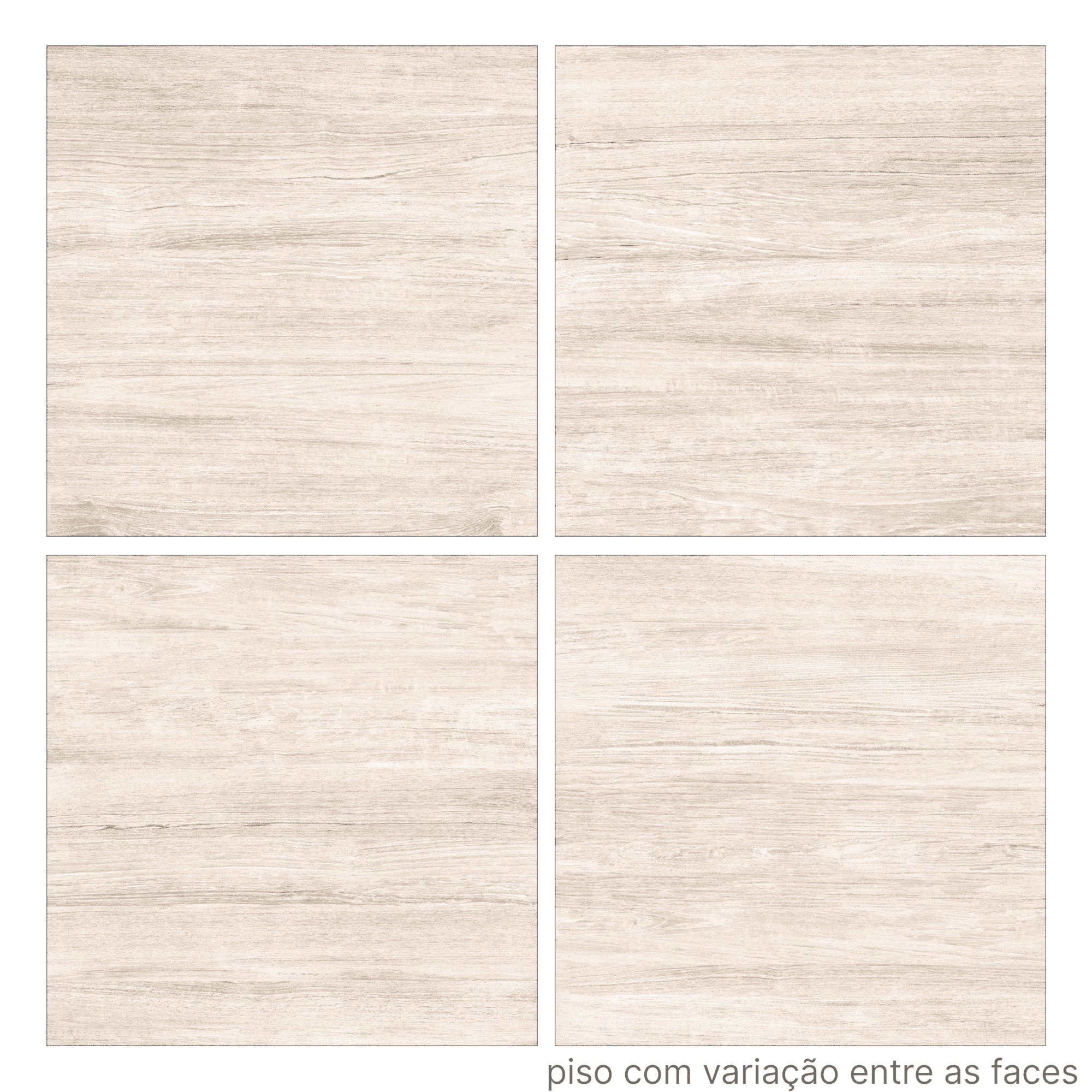 Piso 57x57cm Tipo A Firenze Marfim Cerbras - 2,62m² - Apotiguar