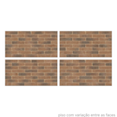 Piso 60x120cm Tipo A Brick Marrom Retificado Formigres - 2,16m²