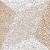 Piso 60x60 Tipo A Geometric Mosaico Beige Ref Hd6124 Embramaco