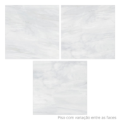 Piso 60x60cm Tipo A Belavita Cinza Polido Formigres - 2,15m²