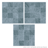 Piso 63x63cm Tipo A Jericoacoara Azul Incenor - 2,79m²