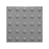 Piso Tátil 25x25cm Alerta Cinza Kapazi