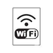 Placa 20x15 Internete Wifi 420AV Sinalize