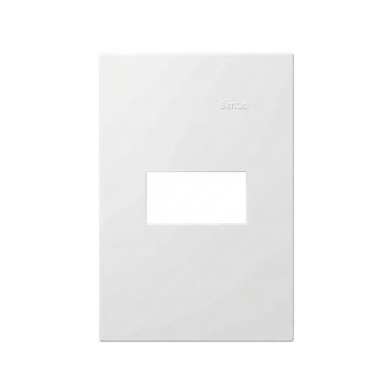 Placa 4x2 1 Posto Branco Fosco 35 Simon