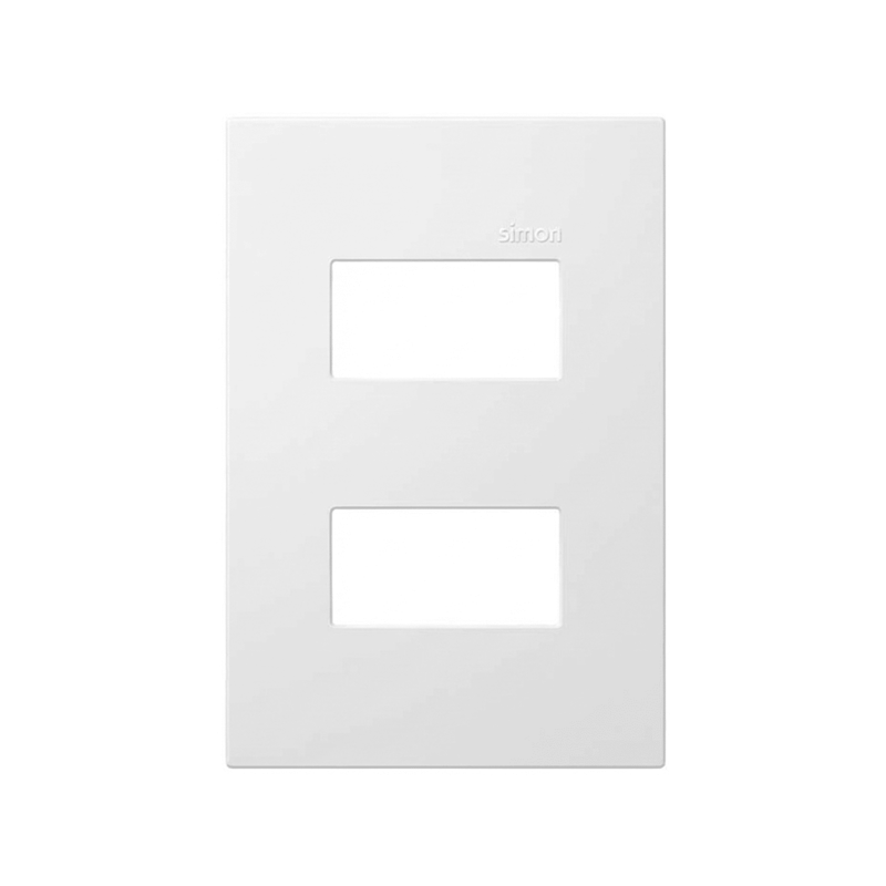 Placa 4x2 2 Postos Separados Branco Fosco 35 Simon