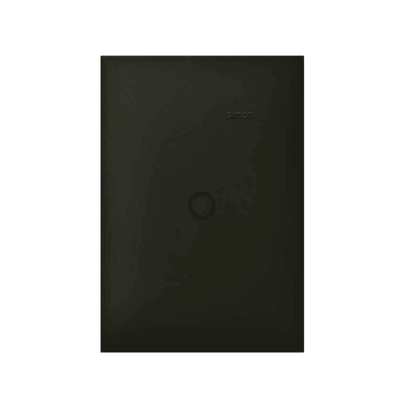 Placa 4x2 Cega Preto Fosco 35 Simon