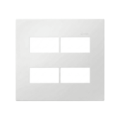 Placa 4x4 4 Postos Separados Branco Fosco 35 Simon