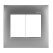 Placa 4x4 6 Posto Alumínio 35 Simon Placa 4x4 6 Posto Alumínio 35 Simon