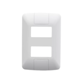 Placa Aria 2 Postos Afastados 4x2 Tramontina Placa Aria 2 Postos Afastados 4x2 Tramontina