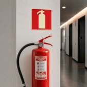 Placa Extintor de Incêndio 30x15cm Sinalize 