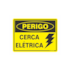 Placa Perigo Cerca Elétrica 15x20cm Sinalize 