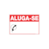 Placa Poliestireno 20x30cm Aluga-se Sinalize 