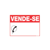 Placa Poliestireno 20x30cm Vende-se Sinalize 
