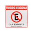 Placa Proibido Estacionar Sujeito a Guincho 45x45cm Sinalize 