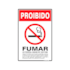 Placa Proibido Fumar Lei 20x30cm Sinalize