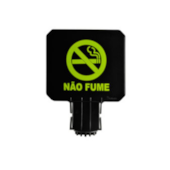 Placa Sinalizadora para Cone Não Fume Bralimpia Placa Sinalizadora para Cone Não Fume Bralimpia