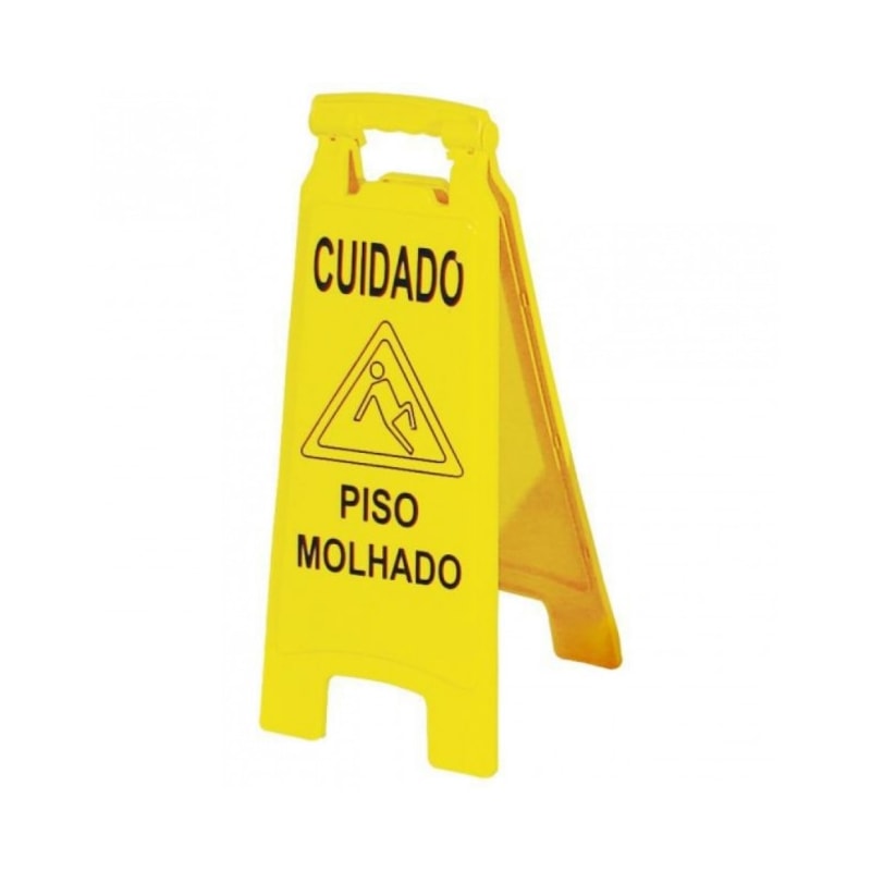 Placa Sinalizadora Piso Molhado MVPL2000 Bralimpia