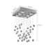 Plafon Brilhante Base Quadrado 6l Gu10 Aço Inox Bronzearte