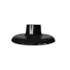 Plafon com Receptor Bocal Porcelana 100W Preto Ilumi