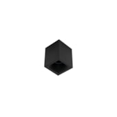 Plafon Quadrado Mr16 Preto 90mm Stella