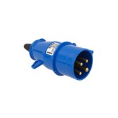 Plug Newkon 2P+T 16A 200/250V 6H Azul IP44 Steck