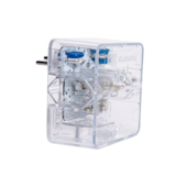 Plug Protetor de Surto 3 Tomadas 2P+T Transparente Clamper
