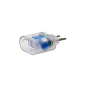 Plug Protetor Surto 2P+T Transparente Clamper