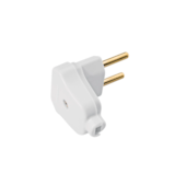Plugue Angular 2P 10A Branco Macho Tramontina Plugue Angular 2P 10A Branco Macho Tramontina