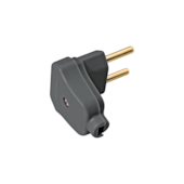 Plugue Angular 2P 10A Preto Tramontina Plugue Angular 2P 10A Preto Tramontina