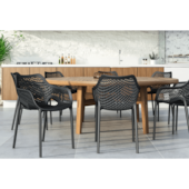 Poltrona Colmeia Preta Forte Plástico