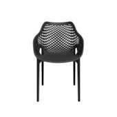 Poltrona Colmeia Preta Forte Plástico