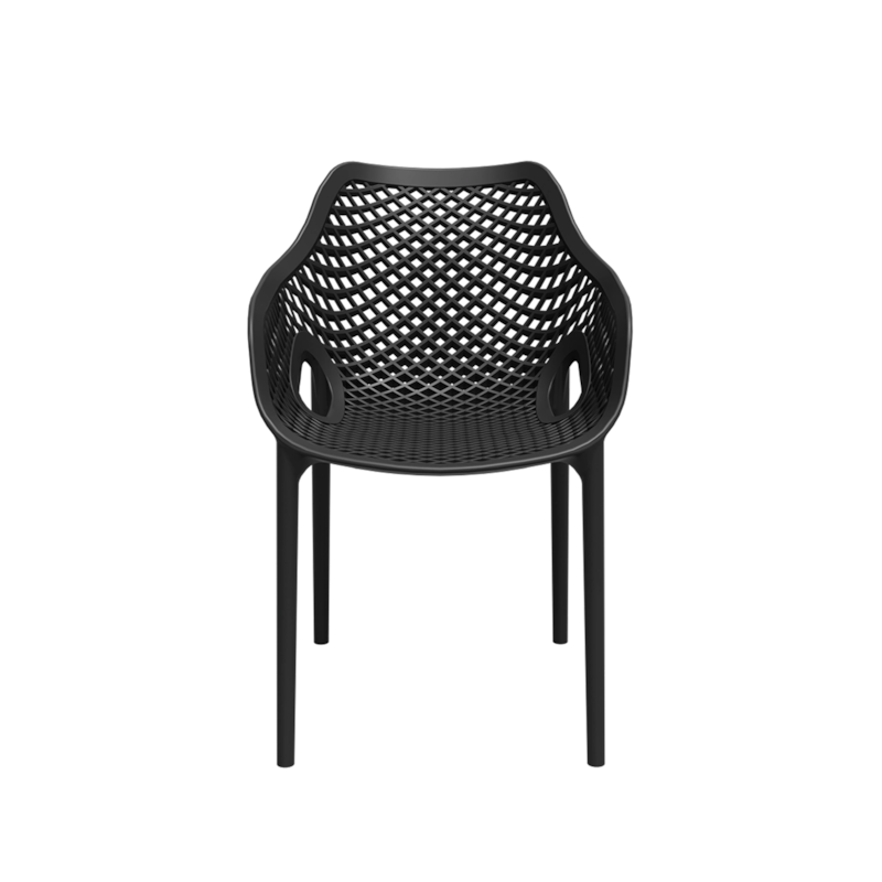 Poltrona Colmeia Preta Forte Plástico