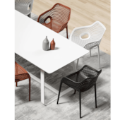 Poltrona Colmeia Terracota Forte Plástico